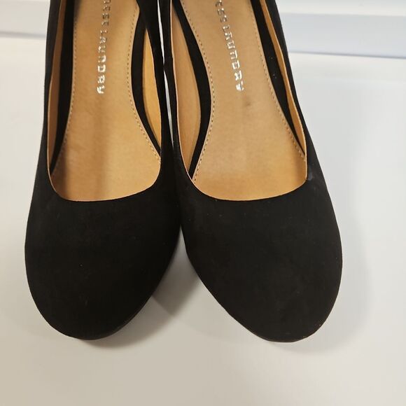 New without box Chinese Laundry Black Faux Suede Heels sz 11 - Picture 7 of 8